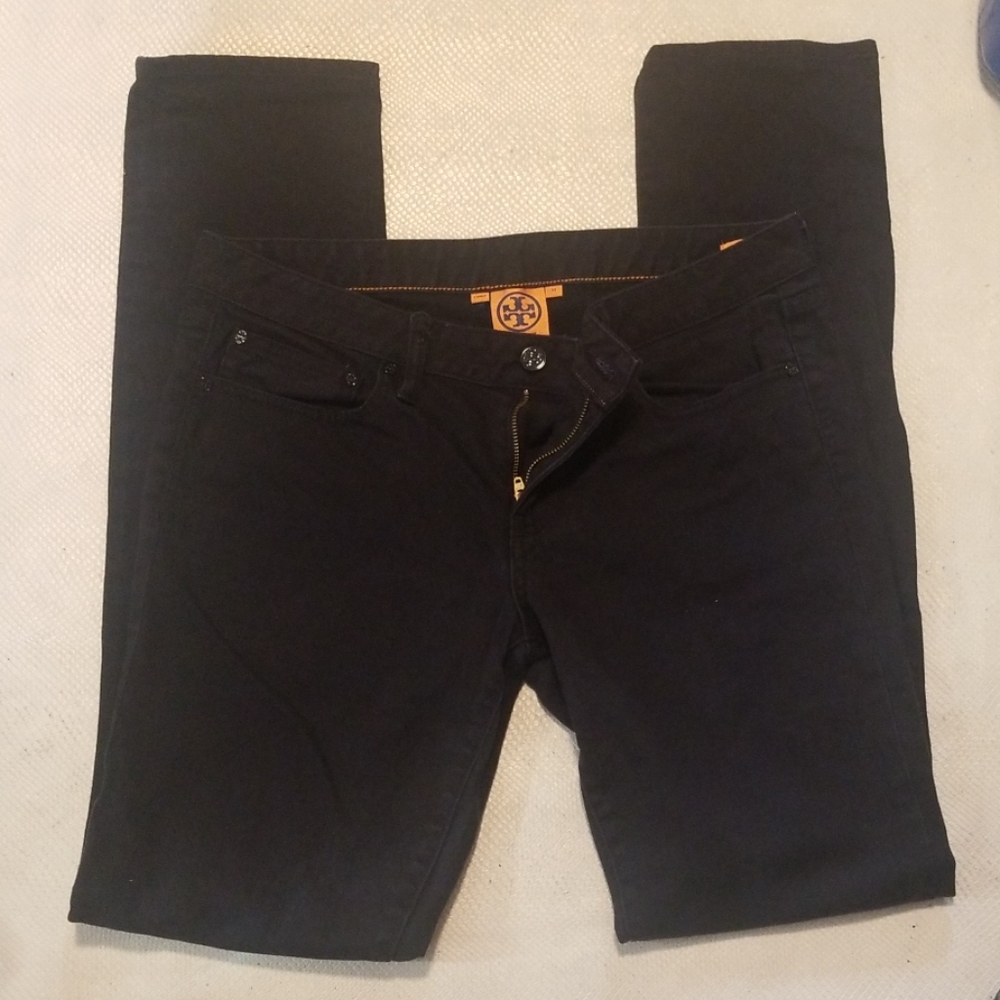 TORY BURCH black  super skinny jean size 31